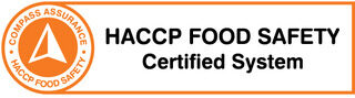 HACCP Food Safety Certified Logo and ISO 9001 Quality Certified System